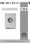 CDA CI521 tumble dryer