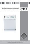 CDA WF140WH dishwasher