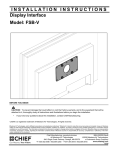 Chief FSBVB flat panel wall mount