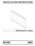 Chief J-Series VESA Interface Bracket