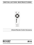 Chief IR10 remote control