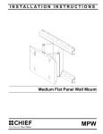 Chief MPW6000B flat panel wall mount