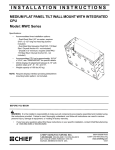 Chief MWC6000 flat panel wall mount