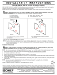 Chief SLB198 mounting kit