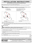 Chief SLB196 mounting kit