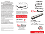 CyberPower 6050 surge protector