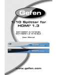 Gefen EXT-HDMI1.3-1410-SIL video splitter