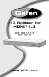 Gefen EXT-HDMI1.3-143 video splitter
