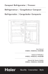 Haier HNSE05BB combi-fridge