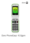 Doro PhoneEasy 410gsm 99g Pink