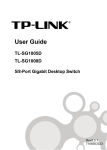 TP-LINK TL-SG1008D + TG-5269 network switch