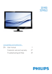 Philips LED monitor with Touch Control 221EL2SB