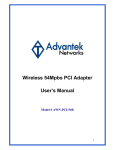 Advantek Networks AWN-PCI-54R