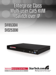 StarTech.com 32 Port Multi-user Cat5 Matrix IP KVM Switch