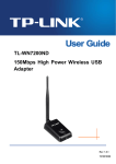 TP-LINK 150Mbps High Power Wireless USB Adapter