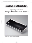 Gastroback 46011 vacuum sealer