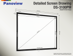 Optoma DS-3100PM projection screen