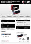 CLUB3D CGAX-54524LI AMD Radeon HD5450 1GB graphics card