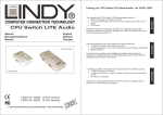 Lindy CPU Switch LITE AUDIO 4 Port