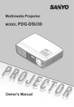 Sanyo PDG-DSU30 data projector