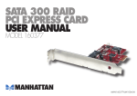Manhattan SATA 300 RAID PCI Express Card