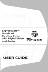 Targus ExpressCard Laptop Docking Station w/ Digital Video & Audio