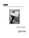 X-Rite 892 Color Process Control Densitometer