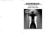 Gastroback Citrus Press Home Culture