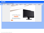 Philips 192E1SB 19" LCD widescreen monitor