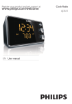 Philips Digital tuning clock radio AJ3551