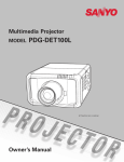 Sanyo PDG-DET100L data projector