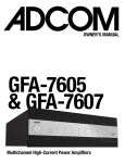 Adcom GFA-7605 AV receiver