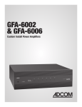 Adcom GFA-6002 AV receiver