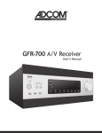 Adcom GFR-700 AV receiver