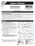 Tripp Lite 4-Post Rack-Mount Installation Kit of select Rack-Mount UPS Systems