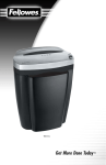 Fellowes W-11C Cross-Cut Shredder