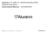 Aluratek ACDUES350F storage enclosure