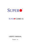 Supermicro C2SBC-Q motherboard