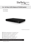 StarTech.com 16 Port Multi-User Cat5 Matrix IP KVM Switch