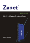 Zonet ZSR4124WE router