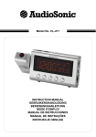 AudioSonic Clock radio