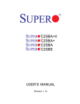 Supermicro C2SBA motherboard
