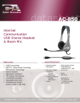 Cyber Acoustics AC-850 mobile headset