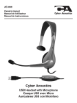 Cyber Acoustics AC-840 mobile headset