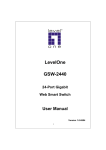 LevelOne GSW-2440 24-port Gigabit Web Smart Switch