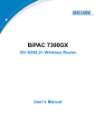 Billion BiPAC 7300GX 3G/ADSL2+ Wireless Router ADSL Wi-Fi Black