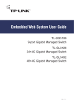 TP-LINK 24-Port 10/100Mbps + 4-Port Gigabit L2 Managed Switch