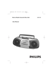 Philips AQ5120 Radio Cassette Recorder