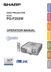 Sharp PG-F255W data projector
