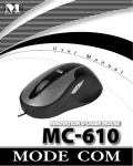 Modecom MC-610 Innovation G-Laser Mouse, Black/Red